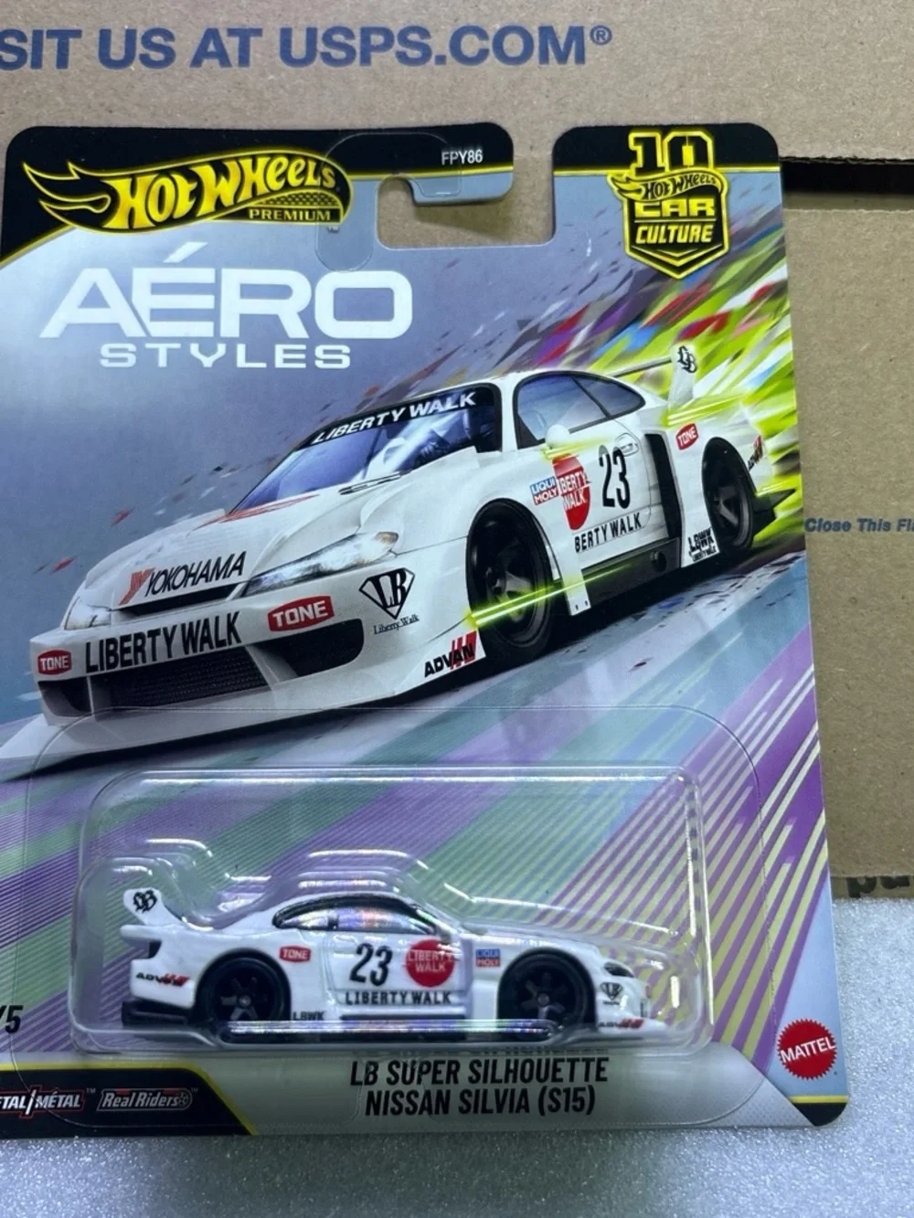 Hot Wheels LB Super Silhouette Nissan Silvia (S15) - White